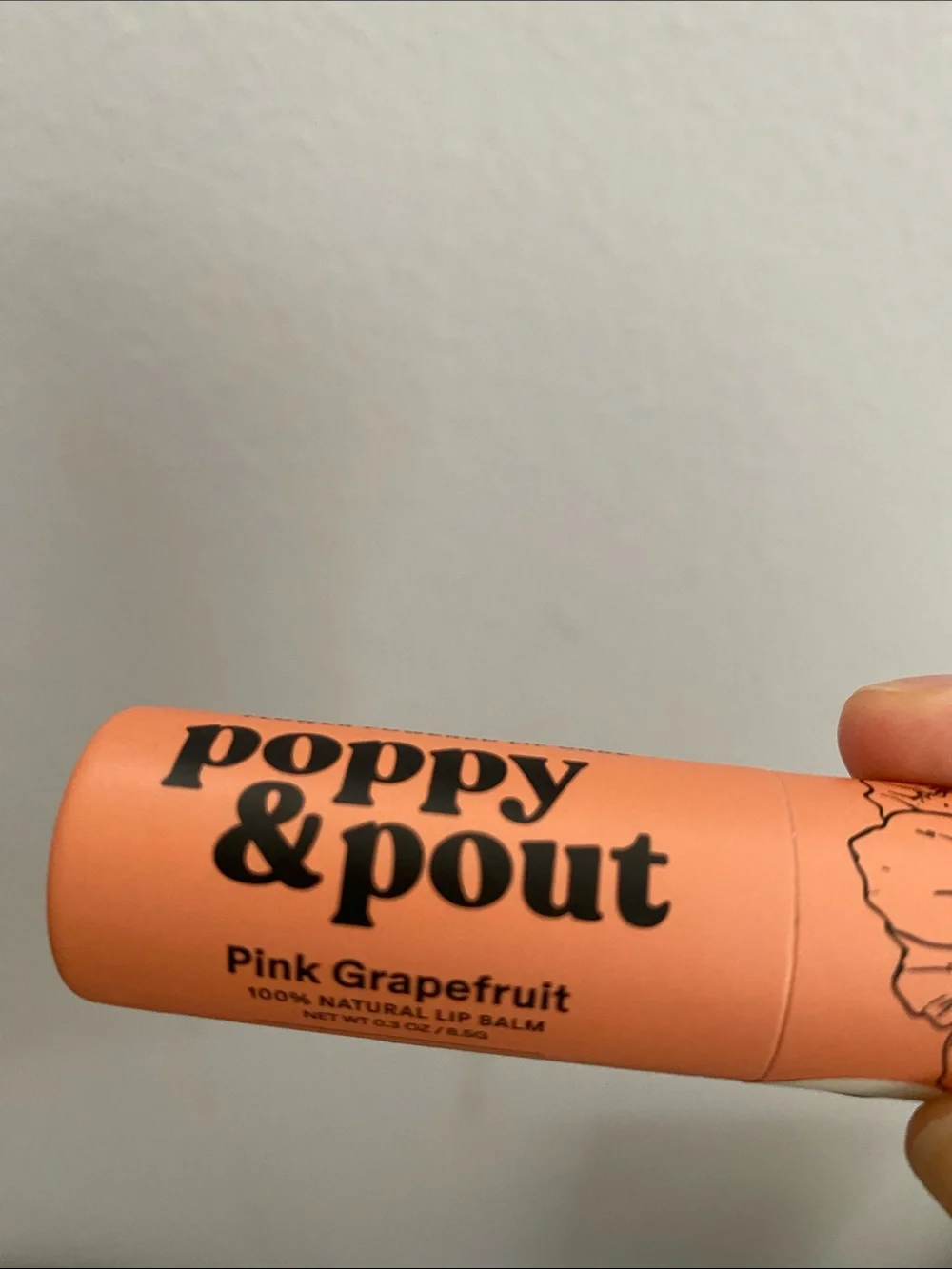 Poppy & Pout Pink Grapefruit Lip Balm - Pink
